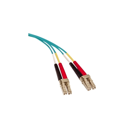 LEVITON Duplex Fiber Cord, Lc To Lc, 50/125, Om3, Lshf, 2M 5LDLC-M02